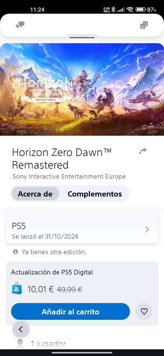 ticush's tweet image. ¿Otro refrito?¿En serio hacia falta este? Si salió hace 4 días...
@PlayStation sacad put*s juegos nuevos! Queremos exclusivos que justifiquen l compra de una PS5!