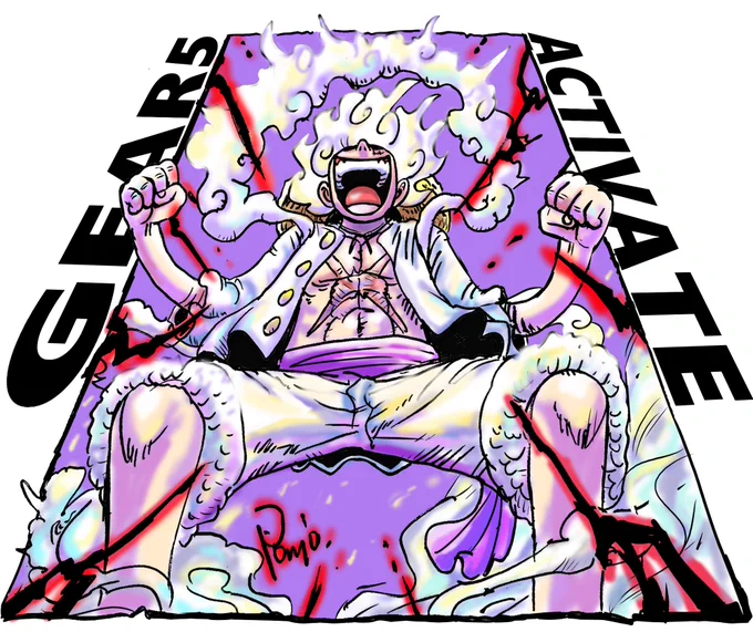 GEAR5 ACTIVATE!!#ONEPIECE #ワンピース 