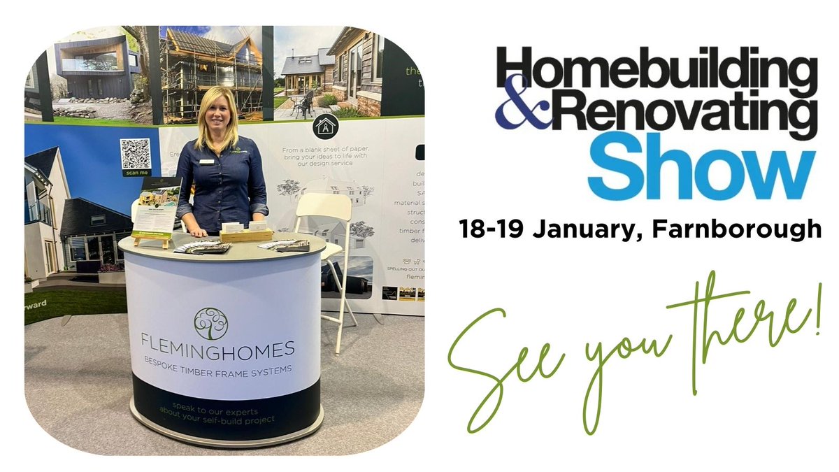 Fleming Homes (@fleminghomes) on Twitter photo Our Sales Managers, Max Ellis & Fiona Brewer, are getting ready for a great weekend at the #Farnborough <a href="/HBR_Show/">Homebuilding & Renovating Show</a> . Catch them on Stand H107 where they’ll answer your questions on self-building with timber frame.
Claim two free tickets here bit.ly/3E5zuSq Our Sales Managers, Max Ellis & Fiona Brewer, are getting ready for a great weekend at the #Farnborough <a href="/HBR_Show/">Homebuilding & Renovating Show</a> . Catch them on Stand H107 where they’ll answer your questions on self-building with timber frame.
Claim two free tickets here bit.ly/3E5zuSq