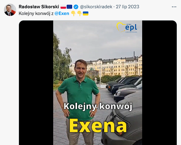 Sluzby_w_akcji's tweet photo. To będzie jeden z naszych wa��niejszych wpisów, bo porusza sprawę bardzo istotną dla nas wszystkich.

Pojawił się "Raport Zespołu ds. Dezinformacji" wydany przez Komisję ds. badania wpływów rosyjskich i białoruskich.

Do tego raportu swoją ekspertyzę za pieniądze od Ministerstwa Sprawiedliwości napisała Anna Mierzyńska, przedstawiająca się jako ekspert ds. dezinformacji. To ta sama osoba, która na łamach oko press, napisała artykuł na temat nadużycia tymczasowego aresztowania stosowanego wobec Ruskiego szpiega Robcva / Gonzalesa (!)

W raporcie tym znajdziemy informację, o Mateuszu Wodzińskim pseudonim EXEN. Dla tych, co nie wiedzą: Exen od długiego czasu wspiera Ukrainę. Organizuje zbiórki, z których kupuje samochody terenowe i dostarcza je ukraińskiemu wojsku. Jeżeli Ty kupisz taki samochód i go podarujesz, to wraz z nim masz możliwość dostarczyć pojazd na front. Z takiej sposobności korzystał wiele razy np. Minister Sikroski, chwaląc działania Exena.

Sam Exen jest zdumiony tym, że znalazł się w raporcie.

Tutaj warto wspomnieć, że ekspertem komisji ds. zbadania wpływów rosyjskich i białoruskich jest także Tomasz Piątek, który... oskarżył siostrę Nawrockiego, która jest cukiernikiem o powiązania z Putinem, bo... ta piecze ciasta dla warszawskiej sieci hoteli Hilton, a Hilton dalej ma hotele w Rosji (!)

Oczywiście powyższemu ekspertowi nie przeszkadzało to, że on sam raptem 2 miesiące temu w warszawskim Hiltonie organizował spotkanie odnośnie wydania jego książki. On powiązań nie ma. Cukiernik pracujący na kuchni ma.

Teraz Dr Katarzyna Bąkowicz medioznawca z SWPS w mediach wyraża opinię, że za dezinformację powinno się być zwalnianym z pracy.

Dołóżmy teraz do tego, że ministerstwo cyfryzacji chce wdrożyć projekt, w którym bez sądu będzie można kasować wpisy w Social Media czy blokować strony internetowe.

Resumując powyższe w całość w naszym rozumowaniu, w ich idealnym świecie wyglądałoby to tak:

"Eksperci" umieszczają Exena w raporcie ds. dezinformacji. Jest on za to zwalniany z pracy, a jego posty są kasowane zgodnie z nowym projektem dot. dezinformacji w sieci i to bez wyroku sądu.

Takim "Exenem" może być każdy z nas, umieszczonym w raporcie przez "ekspertów" i zablokowanym w sieci. Dlatego potrzebny jest głośny sprzeciw!

Na koniec, @Exen trzymaj fason i rób dalej to, co robiłeś! 💪