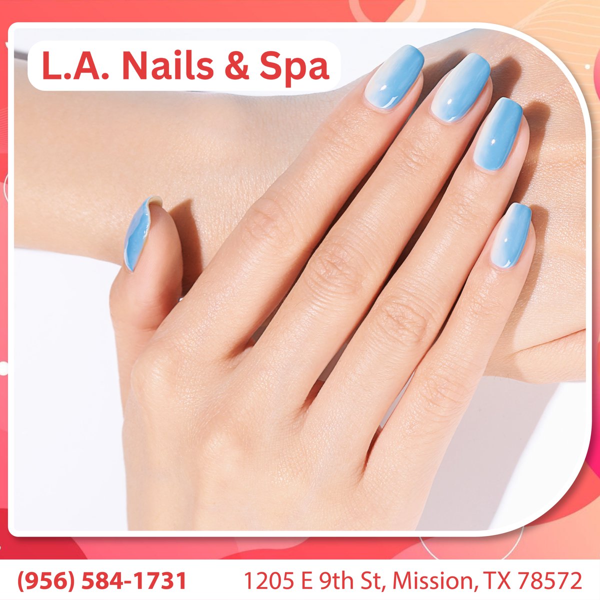 lanailsspa's tweet photo. #L.A.NailsSpa #lanailsspacammy #Mission #pedicure #manicure #nailnearme #nailsalonnearme #professional #nailspa #nailsalon #nail #acrylicnails #nailsoftheday #fashion #nail #instanails #nailstagram #nailpro #nailporn #beauty https://t.co/Am7ubGxFHe