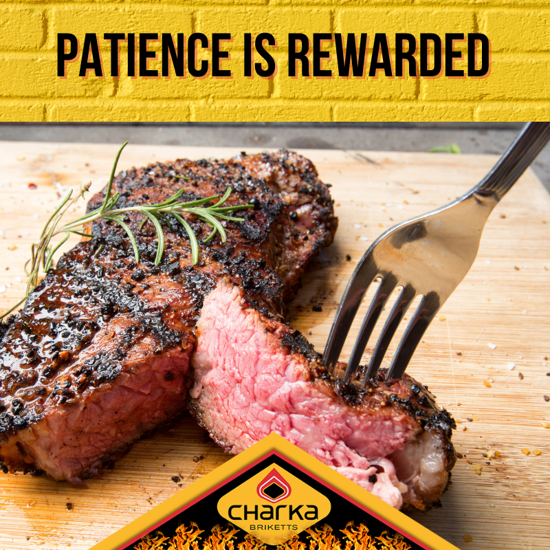 CharkaSA's tweet photo. In the world of braai, patience is rewarded with tender, melt-in-your-mouth goodness.
#everydayisacharkaday #charka #charkabrikkets #braaitime #charkabraai https://t.co/y8xgrlwflT
