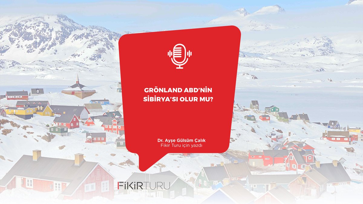 🎧 #Podcast - Grönland ABD’nin Sibirya’sı olur mu? | Dr. Ayşe Gülsüm Çalık yazdı.

Makalemizi podcast kanalımız üzerinden sesli olarak dinleyebilirsiniz.

➡️ soundcloud.com/fikirturu/gr-n…