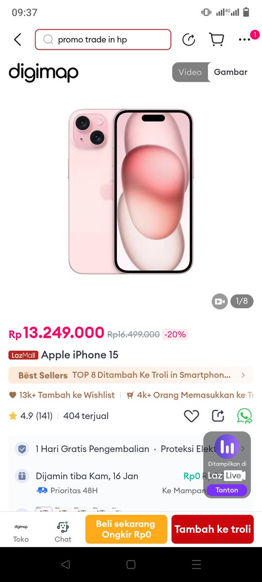 nicomanaj's tweet photo. @LazadaID Mau  Iphone 15 
@aspunkpink
@liuss789
@dinandtobing29
#LazadaGiveaway 
#LazadaID https://t.co/3ikvoKJ7ER