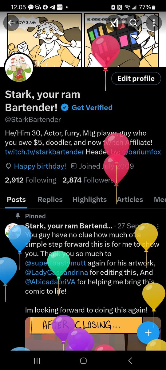 Stark! Your ram bartender! tweet media