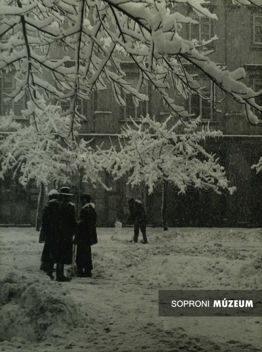regisegtar's tweet photo. 📌 Havazás
🏠 Sopron, Várkerület 79.
📸 Fotó: Angyalfi Andor, 1930-as évek eleje
#Régiségtár #Sopron #múzeum #SoproniMúzeum #tél #havazás https://t.co/mUPJvj0F8w
