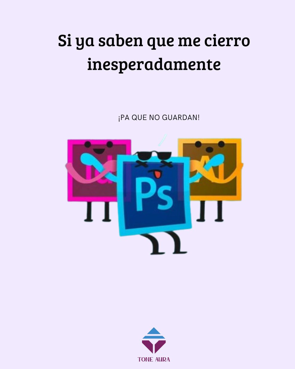 TONEAURA's tweet photo. 💻 "Cuando Adobe e Illustrator deciden cerrarse, pero ToneAura siempre encuentra una forma de seguir creando. ¡La creatividad no se apaga! 🎨 #DiseñoImparable #AdobeIllustrator #ToneAura" https://t.co/nQPKEiP3TS