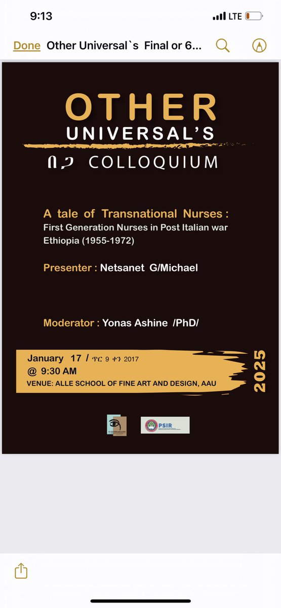 Transnational Nurses from Ethiopia