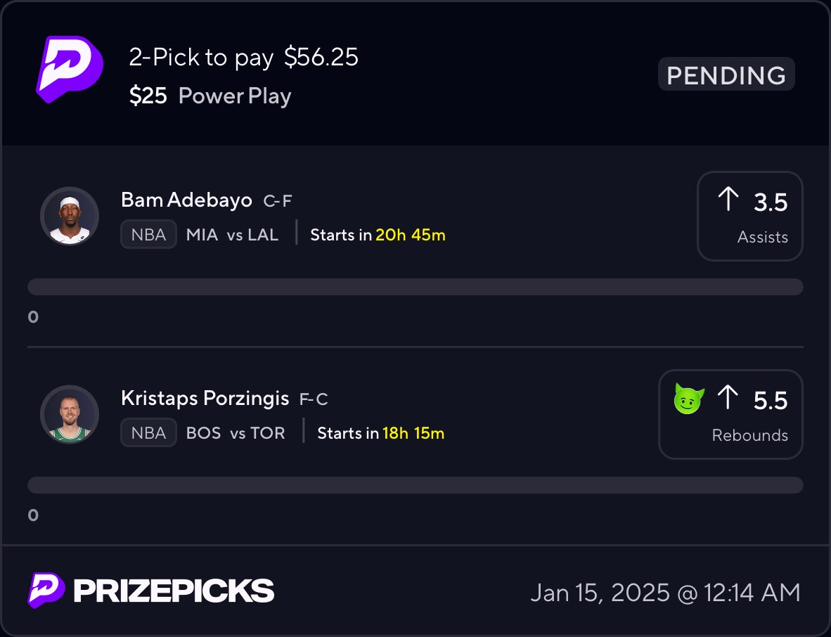 ROSB💰 NBA🏀 2 MAN BANGER ‼️
#NBA #NBAPROPS #PRIZEPICKS #GAMBLINGX ⚠️DISCORD IN BIO 🫡