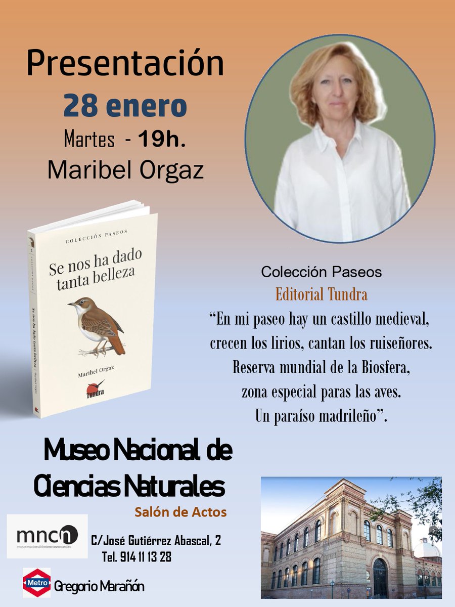 28 enero, 19h. Se nos ha dado tanta belleza. Tienes más datos aquí, curiosidadnatural.es/2025/01/28-de-… @TundraEdiciones <a href="/APIA_es/">APIA</a> <a href="/medioambientecm/">Medio Ambiente▪️Comunidad de Madrid</a> <a href="/anapricolmenar/">ANAPRI</a> #manzanareselreal