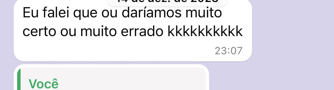 advinha qq deu KKKKKKKK