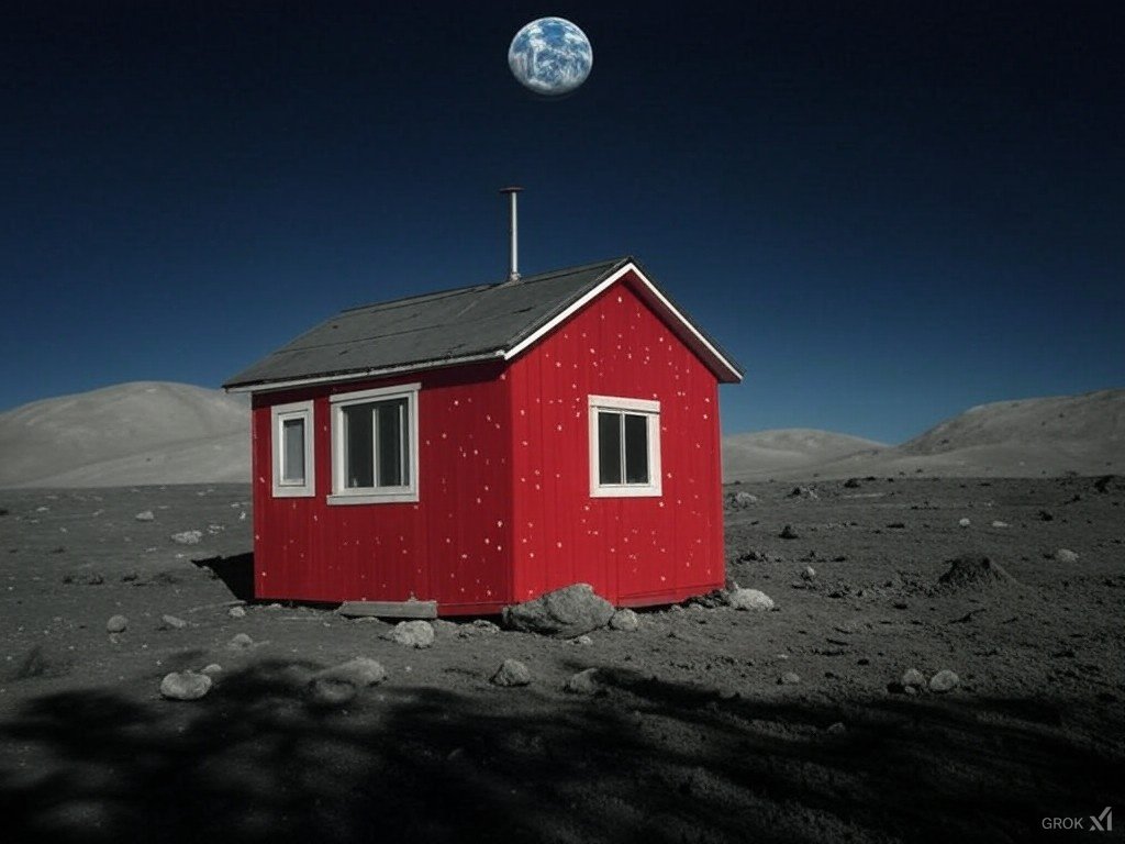 Fotoutmaningen
Januari 15.
"Nej", det finns ingen röd liten stuga på månen än !
#vinterpåminplanet