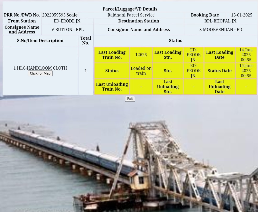 Shubhamm_parmar's tweet image. Hello Dear railway authority Our parcel was not unloaded in Bhopal junction this morning with prr no 2022059593 and very bad experience with indian railway last time also same thing happened 
@AshwiniVaishnaw @NWRailways
@southernrailway @SWRRLY @BhopalDivision