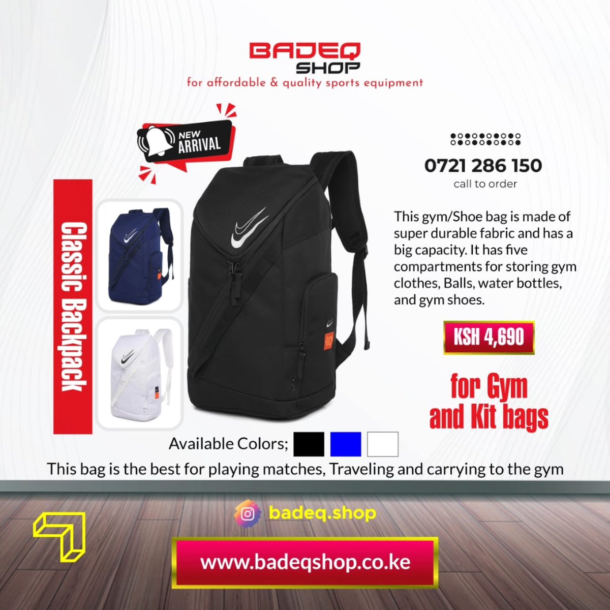 Badeqshop1's tweet photo. Simple, classy, portable gym bags 🎒 

Shop online through our website ⤵️

https://t.co/zG127Ap0tI

#gymbags
#Badeqshop🇰🇪
https://t.co/NlocVGOIuy https://t.co/3hX8UJQJZO