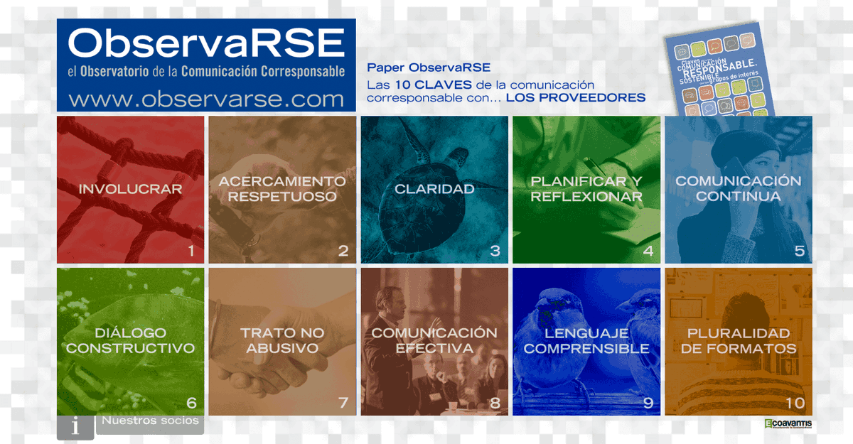 Corresponsables's tweet photo. #PaperObservaRSE (@ObservaRSE_) sobre #comunicación responsable con proveedores: "3. Claridad". Puedes leer el paper completo en 👉 https://t.co/ivxD6fKklb https://t.co/jEx5QIQj2M