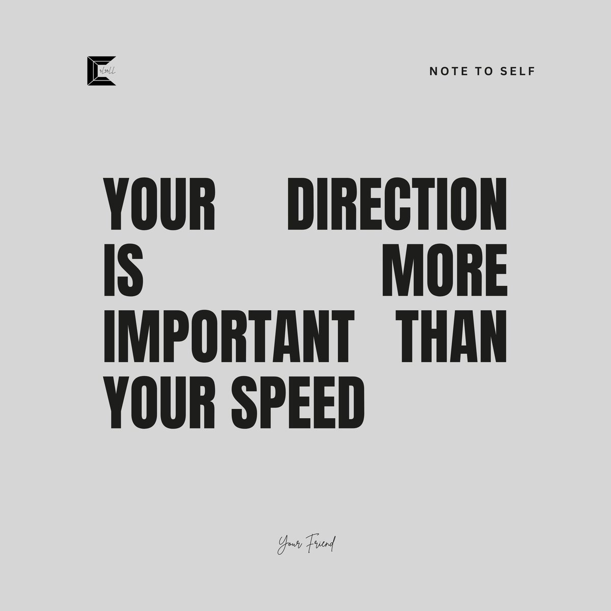 Sometimes we need the reminder. #stayfocused