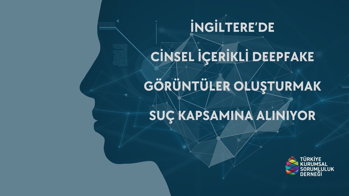 csr_turkey's tweet image. Yapay Zeka araçlarının artan kullanımı ve bu araçlarla yapay görsellerin üretilmesi konusundaki kaygılar sürerken, İngiltere hükümeti cinsel içerikli &quot;deepfake&quot;  görüntüler oluşturmanın suç sayılacağını açıkladı.
