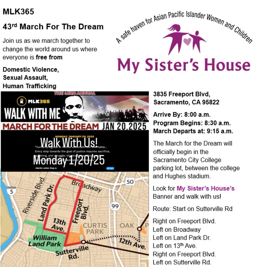 Walk With Us!
Monday 1/20/25