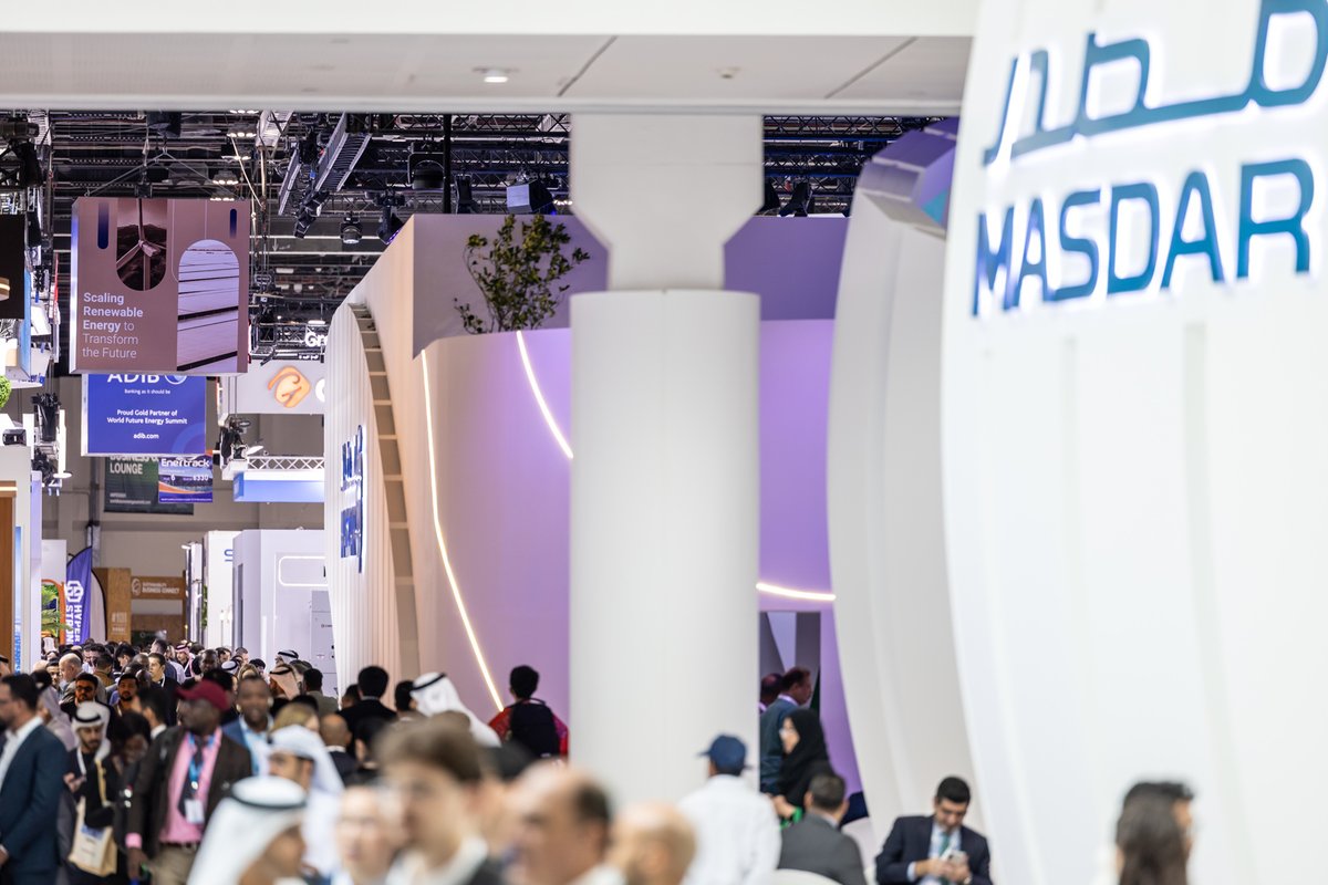 WFES's tweet photo. Take a look at the highlights from Day 1 of the World Future Energy Summit, presenting cutting-edge technology, engaging panels and presentations with great insights to uncover. 

Don't miss Day 2. Register and bring your printed badge: https://t.co/VLN4XmtqPB https://t.co/qfXOGoNA4W