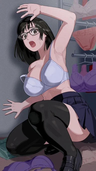 [skeb] 下着売り場に追い詰められた女の子「サイコメトラーEIJI」より 
