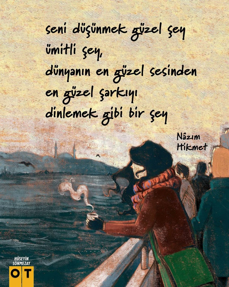 seni düşünmek güzel şey...
İyi ki doğdun #NazımHikmet 🧡
Şiir gibi bir yıl geçirmeniz dileğiyle... 
📚 #OTdergi ✍️ #HüseyinSönmezay