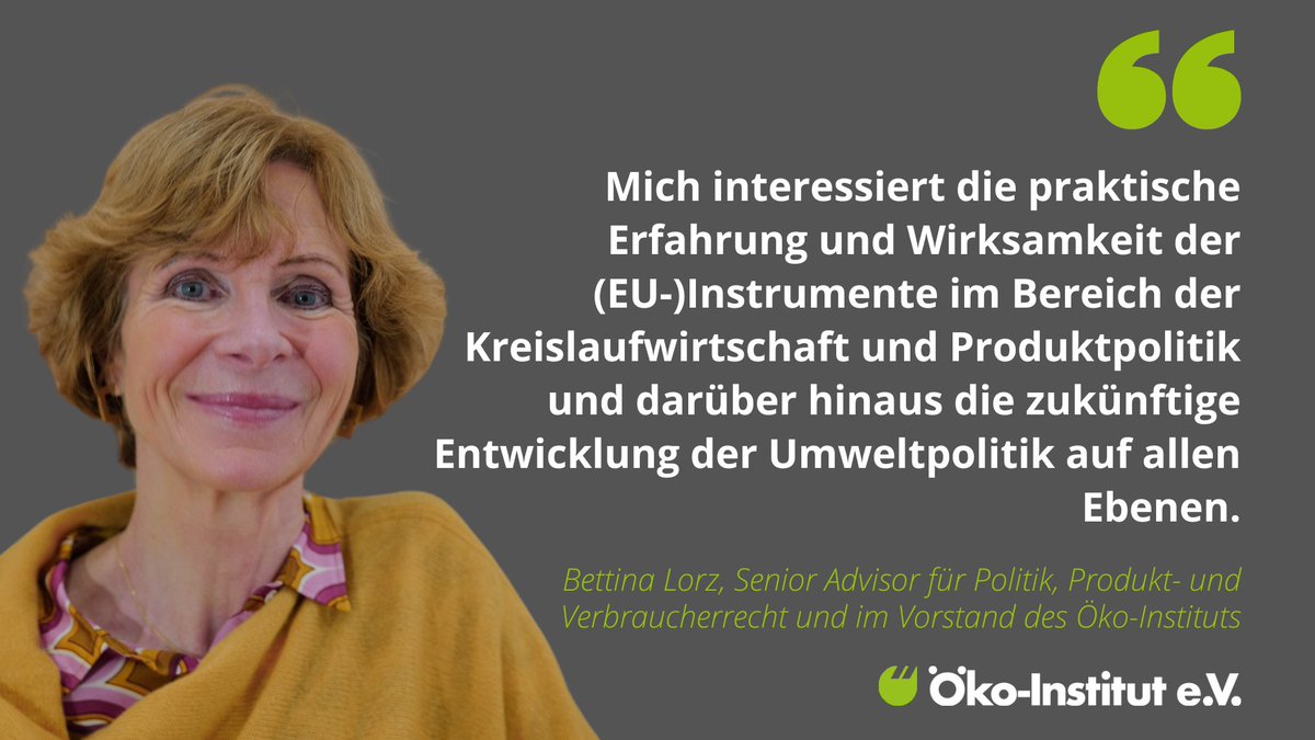 Wir sind unseren externen Vorstandsmitgliedern für ihre Arbeit sehr dankbar. Weil jede und jeder eine ganz eigene spannende Biografie mitbringt, stellen wir sie nach und nach vor. Diesmal haben mir mit Bettina Lorz gesprochen: oeko.de/blog/3-fragen-…