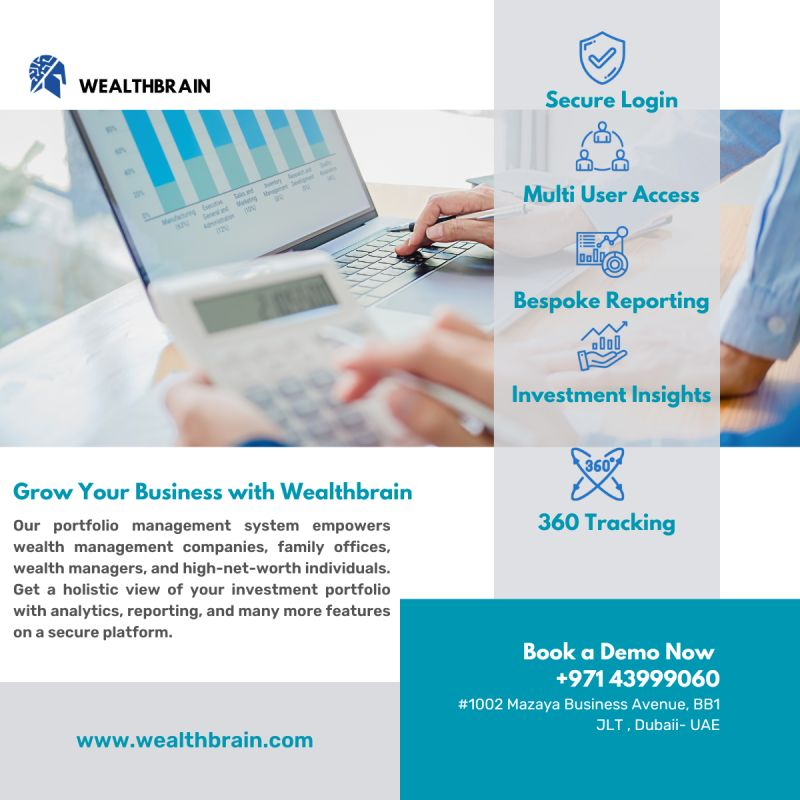 WealthBrain_'s tweet photo. 💡 Features that redefine your investment journey:

 🔐 Secure Login
 👥 Multi-User Access
 📊 Bespoke Reporting
 📈 Investment Insights
 🔄 360° Portfolio Tracking

Take control of your investments with analytics, reporting, and a secure platform designed for your success. https://t.co/RWN9bShvs7