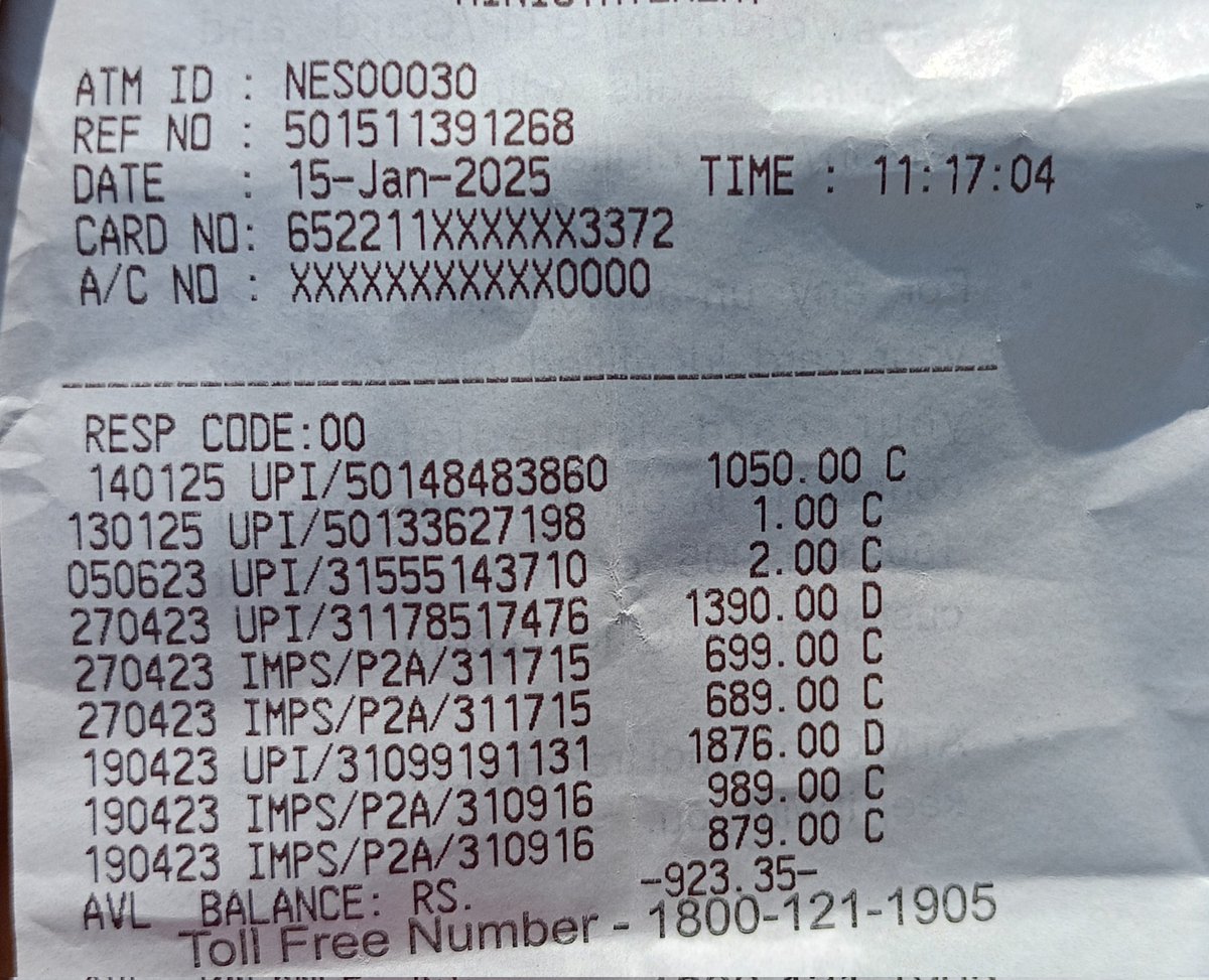 RitamSarma13's tweet photo. @bankofbaroda why negative balance??? My account was stop for some months,but yesterday I put some money through gpay,after sometime I came to know that the balance has go to negative. Today I visit the branch,but they told me to pay the negative balance.Why this is happen? @RBI https://t.co/jKBYo0KmPa