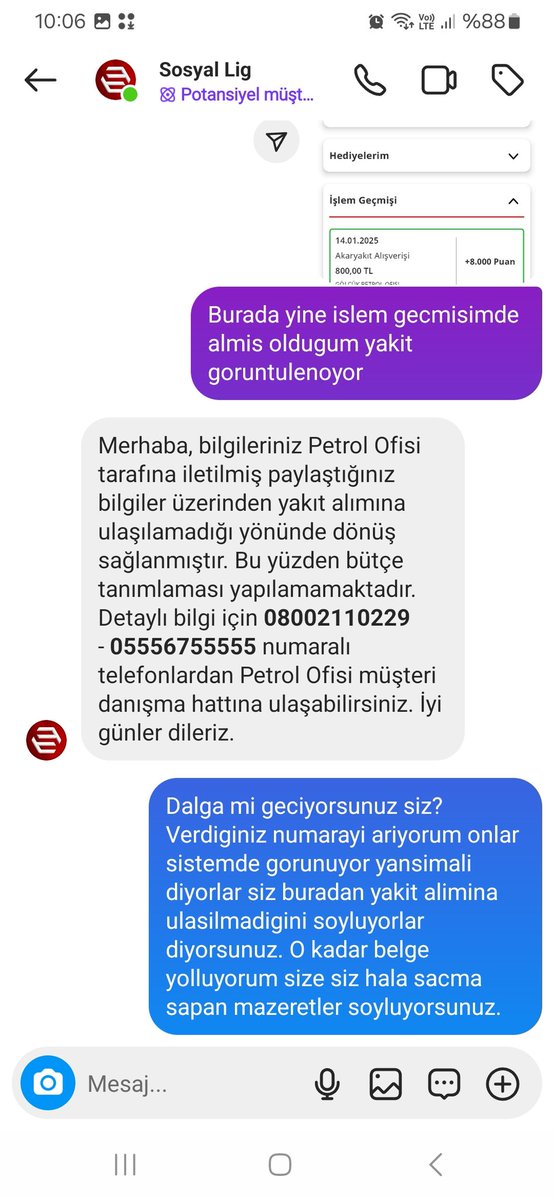<a href="/sosyallig/">Sosyal Lig</a> <a href="/petrolofisi/">Petrol Ofisi</a> her attigim mesajin altina otomatik olarak bu gonderiyi gonderiyorsunuz. Verilen telefon numaralari ile gorustugumde 'yansimali' diye veriyorlar.