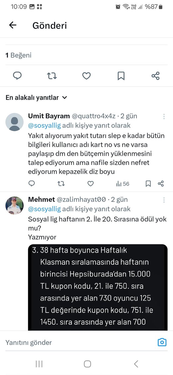 <a href="/sosyallig/">Sosyal Lig</a> <a href="/petrolofisi/">Petrol Ofisi</a> benimle ayni sorunu yasayan onlarca kisi var ve siz hic biri ile muhattap olmuyor ve bir cozum bulmuyorsunuz