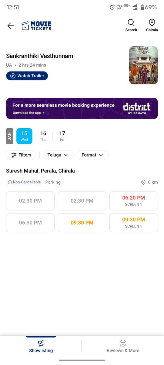 ImSathvik17's tweet image. Aa Batting Endira..Fulls Padtunnay😱

#SankranthikiVasthunam 
#Chirala