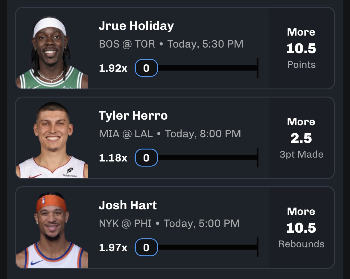 sitbackandcash's tweet photo. 🙌🏼 Josh Hart Rebounds most likely going to bump. Get it while you can. https://t.co/6i97PFT9jf