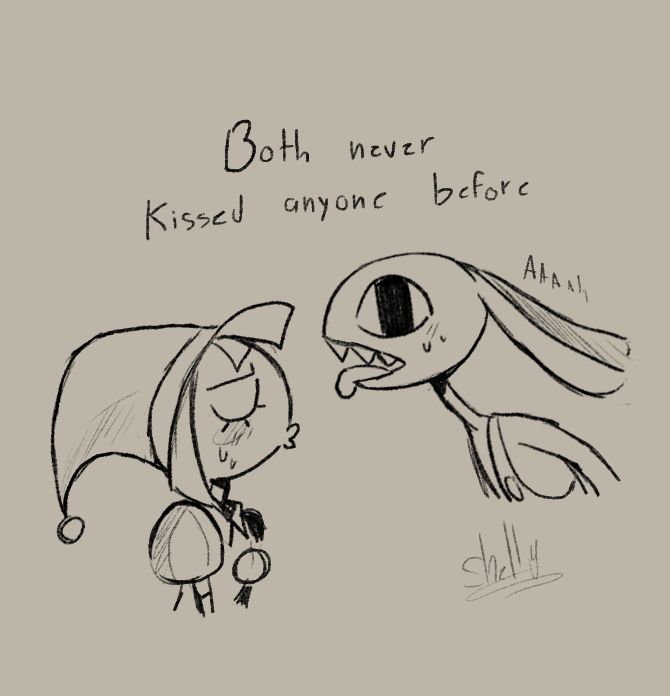 Kiss #FUNBUNWEEK2025 #funnybunny #TADC Are they lovers?