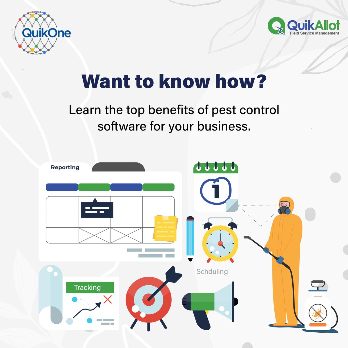 quikonesolution's tweet image. 🐜Struggling to manage your pest control business seamlessly? Save time, cut costs, and boost efficiency with one smart solution.

🔗Swipe through and tap the link to explore more!
bit.ly/42is1tp

#QuikOne #PestControlSoftware #BusinessSolutions #FieldServiceManagement