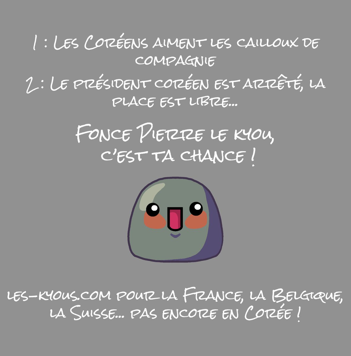 leskyous's tweet photo. Les kyous préparent un plan machiavélique pour dominer définitivement la Corée du Sud... #CoréeduSud #Corée #caillou #leskyous https://t.co/u7HnXhXU9q