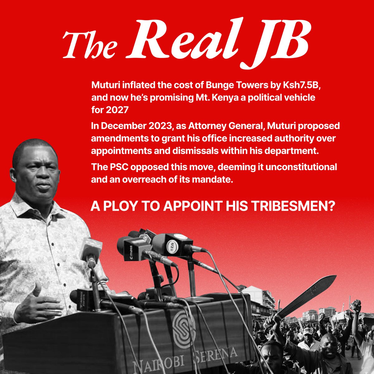 BazengaaKE's tweet photo. Huyu ndio mtu tunafaa kuamini ama kuna mwengine? Justin Muturi is a very Rogue CS! #TheLyingCs. #TheRealJB 

Noordin Haji Judy Thongori Somali Taita Taveta Rigathi Gachagua Farouk Moses Kuria President William Ruto Duale https://t.co/rcwUguTewp
