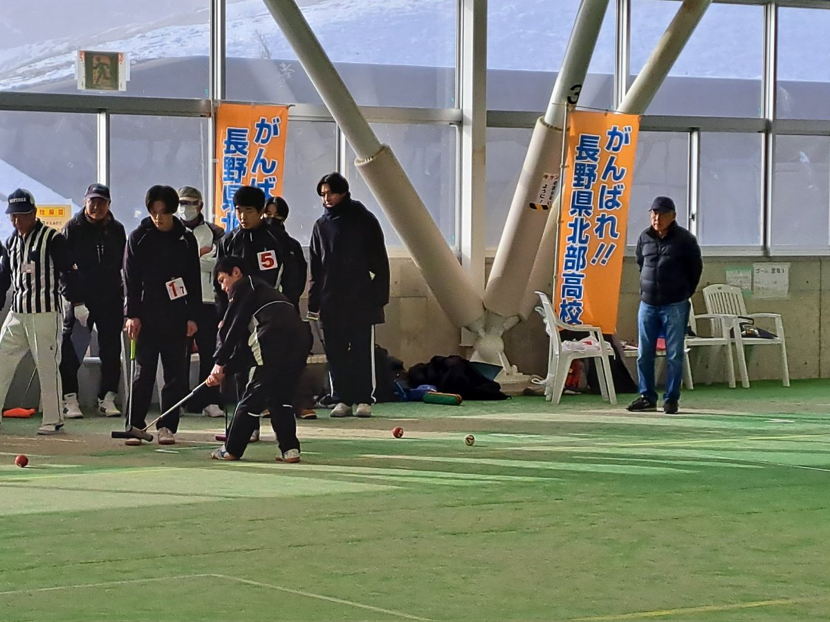 naganogbr's tweet photo. 第13回全国高等学校ゲートボール選手権大会令和6年12月21日（土）長野市  北部スポーツ・レクリエーションパーク  屋内運動場

2年連続出場の飯綱町『長野県北部高等学校』
残念ながら入賞とはなりませんでしたが、試合数をこなしながら成長していく姿に感動しました！
#ゲートボール
#gateball https://t.co/Femjy5gU5k