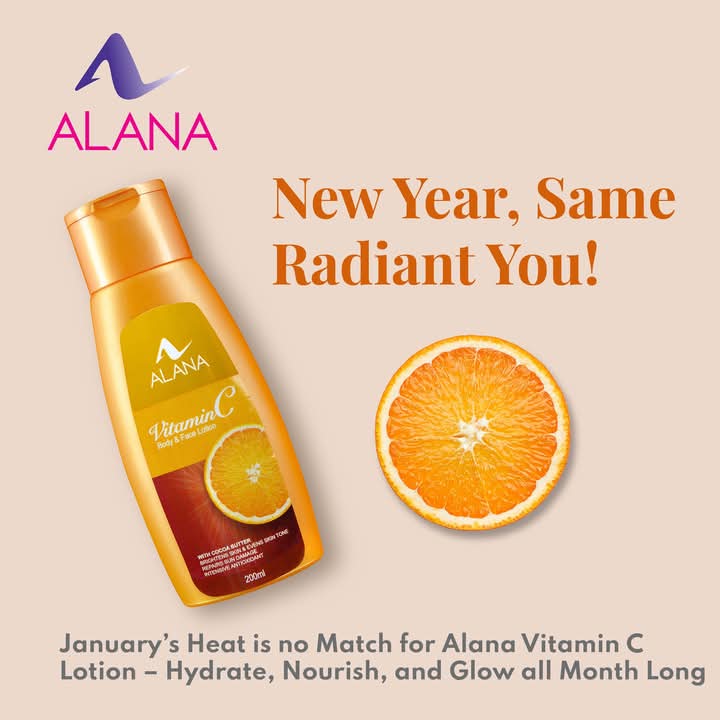 FlameTreeGroup's tweet image. 🍊 Glow from head to toe! Alana’s Vitamin C lotion nourishes and brightens your skin.
Shop online on bit.ly/41vmzkC or at any supermarket! #vitaminclotion