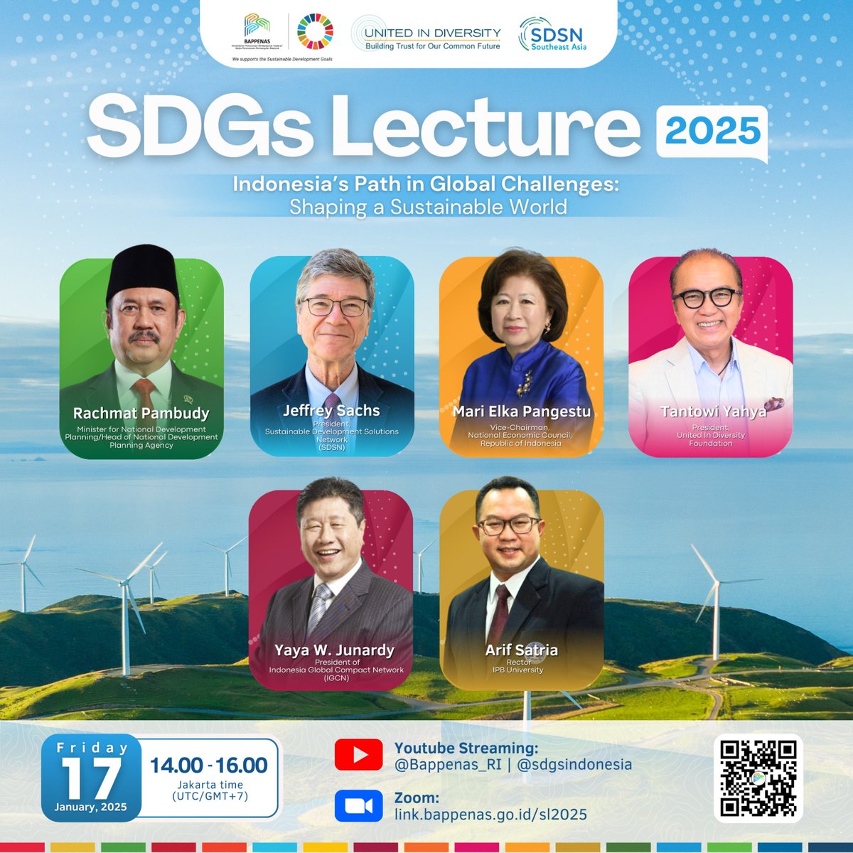 CCPHI's tweet photo. #SobatSDGs The Ministry of National Development Planning/Bappenas, in collaboration with United In Diversity Foundation and SDSN Southeast Asia, will host the first SDGs Lecture 2025 https://t.co/bukk12diXb