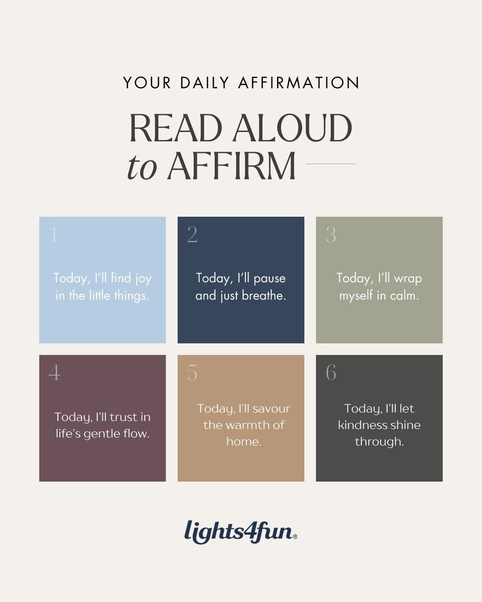 ✨ Pick a colour, then swipe for your daily affirmation ✨

Which colour stands out to you today? Share in the comments and let’s brighten each other’s day.

#Lights4fun #DailyAffirmation #FindYourLight
