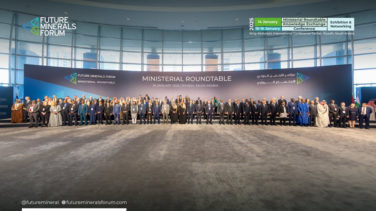 Africa Minerals Strategy Group (AMSG) (@africaminerals_) on Twitter photo The Ministerial Roundtable provided a vital platform for global leaders to shape the future of the minerals industry.
Dr. <a href="/AlakeDele/">Dele Alake</a>’s insights highlighted the role of collaboration, innovation, and sustainability in driving growth and investment.
#FutureMineralsForum The Ministerial Roundtable provided a vital platform for global leaders to shape the future of the minerals industry.
Dr. <a href="/AlakeDele/">Dele Alake</a>’s insights highlighted the role of collaboration, innovation, and sustainability in driving growth and investment.
#FutureMineralsForum