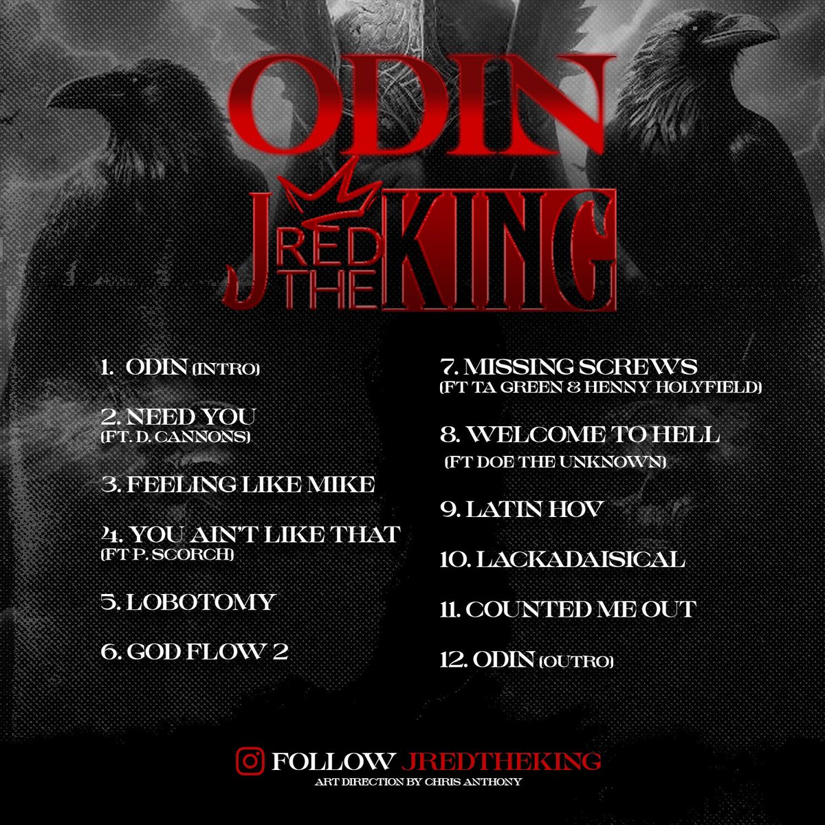 Check Sacramento, CA Artist <a href="/JREDtheKING/">JRED the KING</a> New Album “Odin” Featuring D. Cannon, P Scortch, TA Green, Holy Holyfield &amp; Doe The Unknown. Album Produced By 8Bars. Stream it now on your favorite streaming service &amp; add it to your playlist!