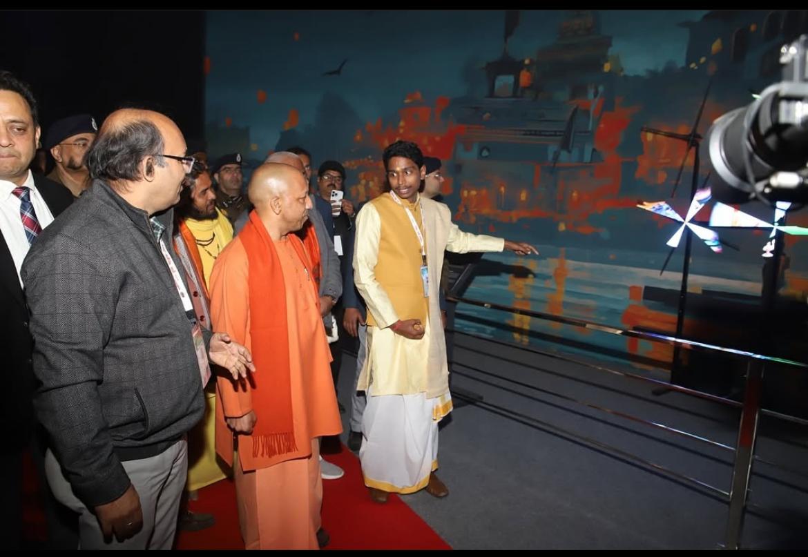 csuprayagraj's tweet photo. डिजिटल कुम्भ अनुभूति केन्द्र में गंगानाथ झा परिसर द्वारा प्रस्तुतीकरण https://t.co/PMsrjJJTJK