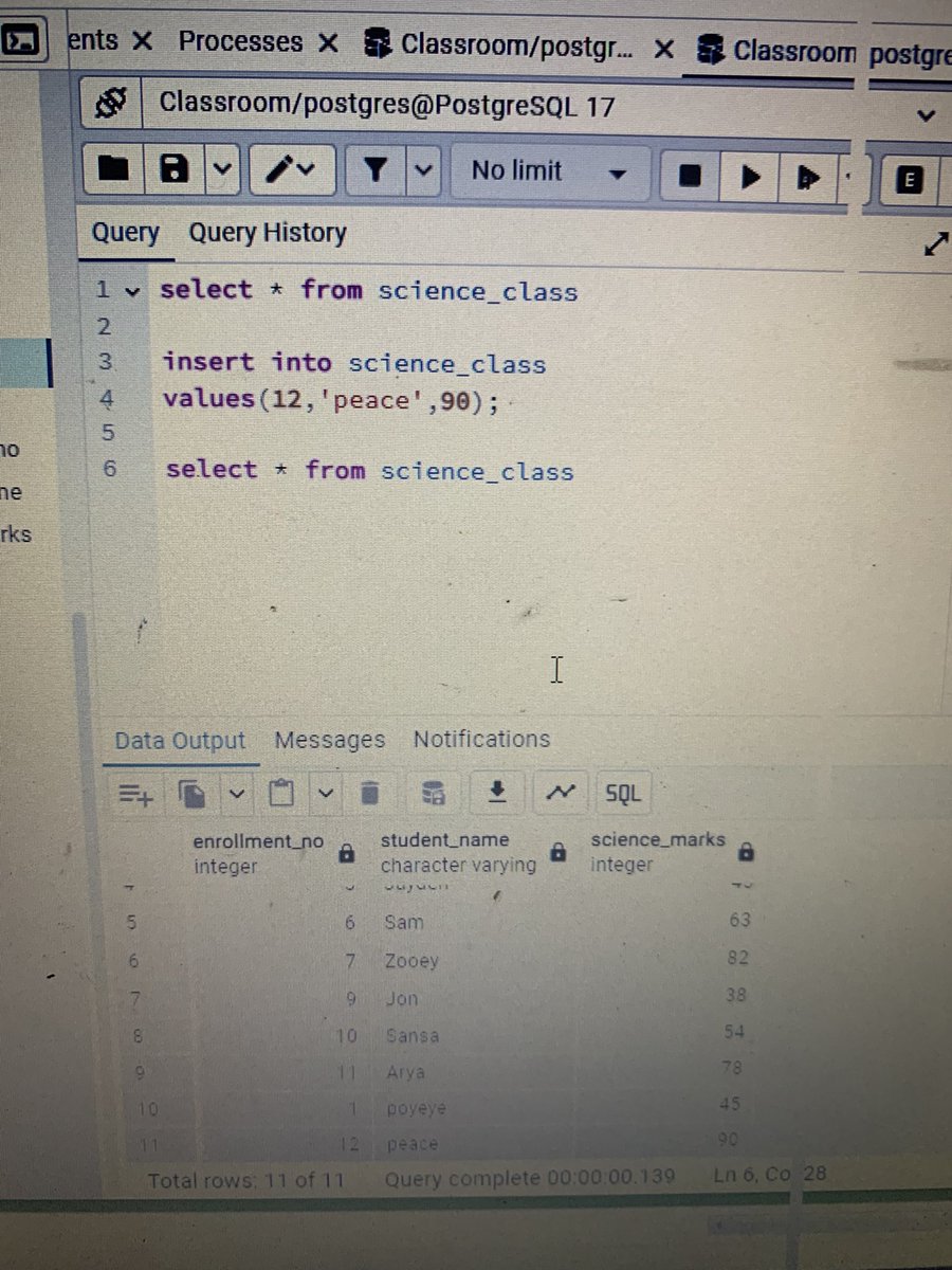 27thdotaofMay's tweet image. Day2/10

I created new database, imported my CSv data and also learnt the Select, Insert and Update Statements.

#15daysofdatawithDAh #15daysofconsistencywithDAh #DataAnalytics #Sql #roadmaptoDA