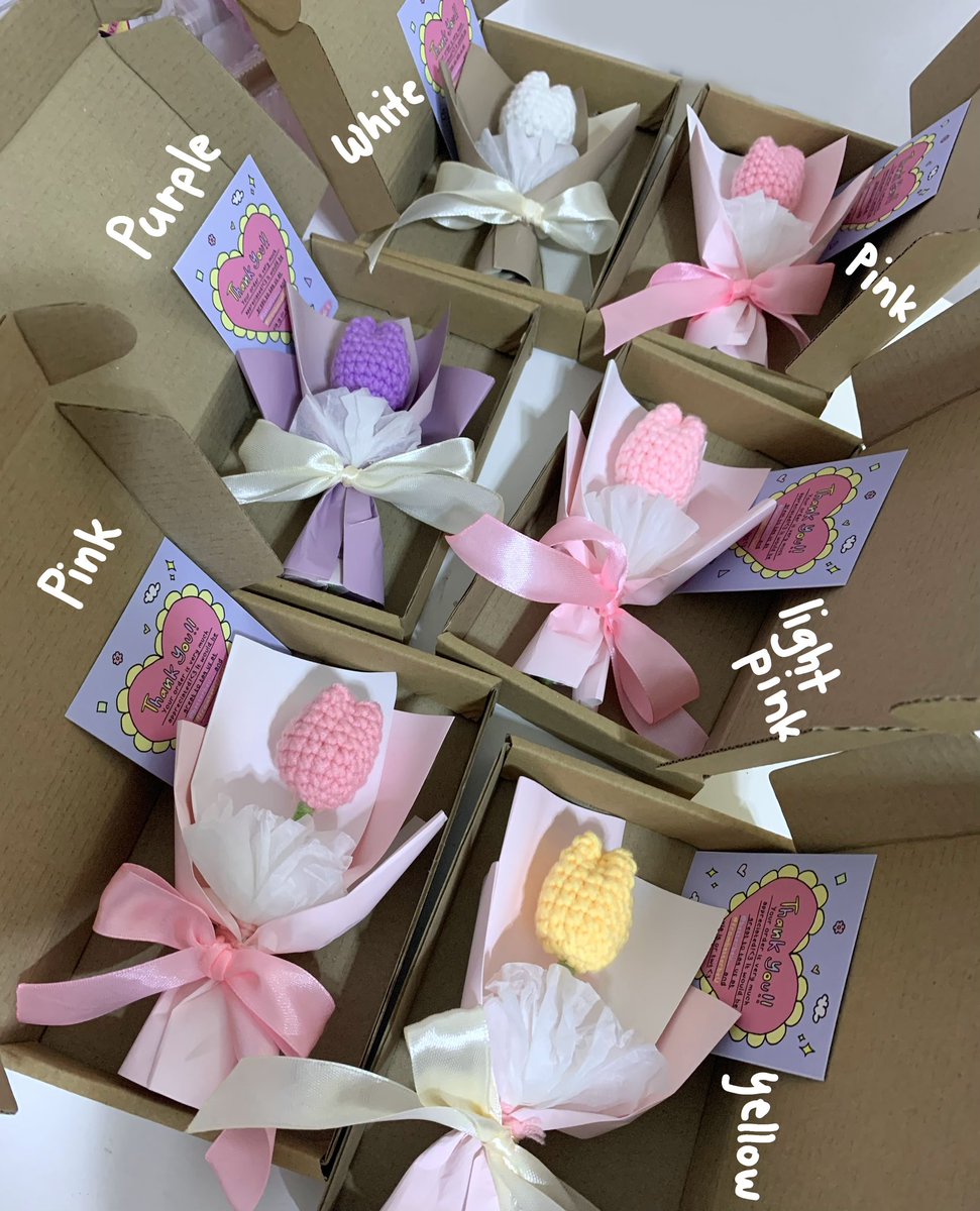 BetterBeU_'s tweet photo. ˚ ༘ ೀ⋆｡ pre order of mini crochet tulip bouquet are now open!🌷

DISCOUNTED PRICE!

w/ happy valentines card💌

♥︎ REPLY Mine+quantity+color
♥︎ ₱70 (10+ orders ₱60)
♥︎ like/heart means yours

Shipment - starts on feb 7
DOP - until Feb 7
MOD - jnt (₱20off)
ꕤ wts lfb ph https://t.co/Z0rP2UHUI8
