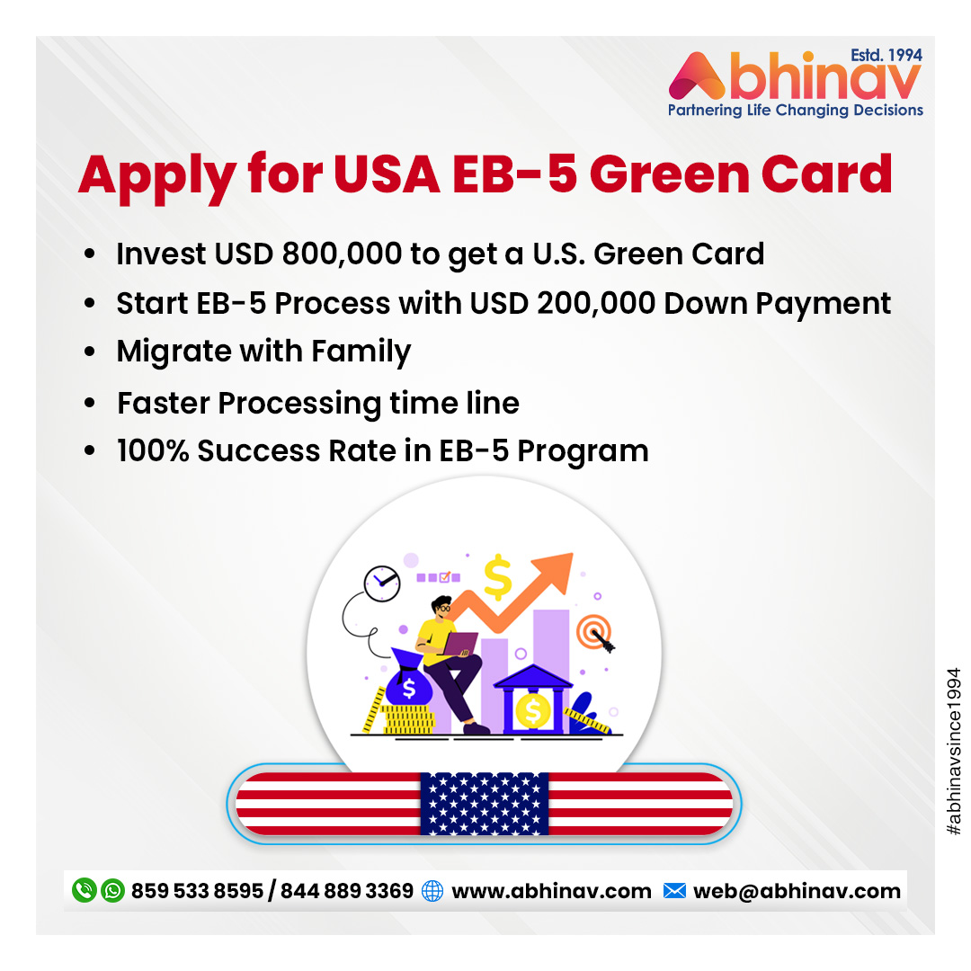 abhinavimmi's tweet image. Your Path to the USA: Apply for EB-5 Green Card Today!

Contact us today at +91-8595338595 or email us at web@abhinav.com, or visit us at bit.ly/4faNpEk to get started!

#AmericanDream #EB5VisaProgram #USAGreenCard #MigrateToUSA #InvestInYourFuture #FamilyMigration