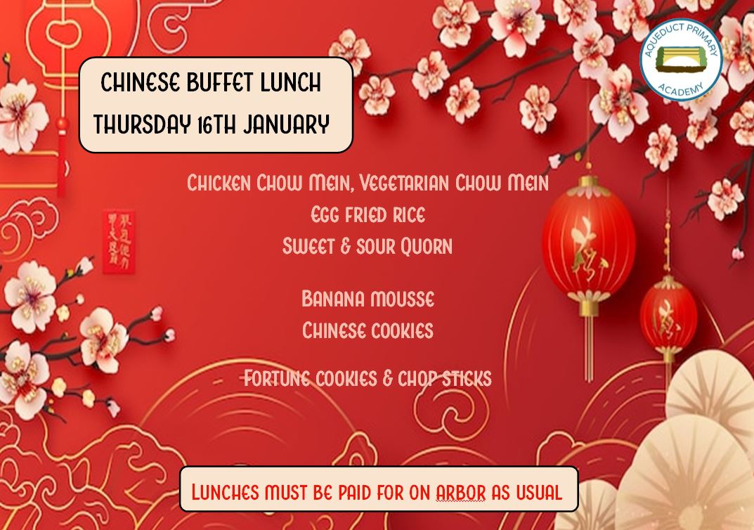 We will be having a special Chinese buffet dinner on Thursday 16th January!