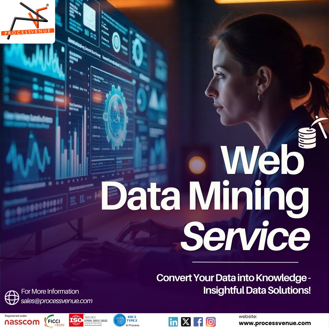 ProcessVenue's tweet image. Data is gold when mined right! 🏆
Our Web Data Mining Services turn complex data into powerful business insights.
Learn more: processvenue.com
#DataMining #WebDataSolutions #BusinessGrowth"