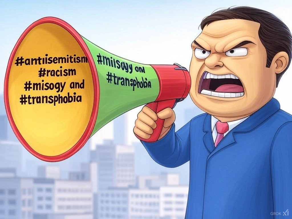 AshMagenta's tweet photo. @JonathanPieNews At last #antisemitism #racism #misogy and #transphobia can be screamed through a megaphone while undergraduates trying to learn hide in their "libraries".
This really is the #FarageRiots win the neonazis wanted. https://t.co/w5vLhkJJUT