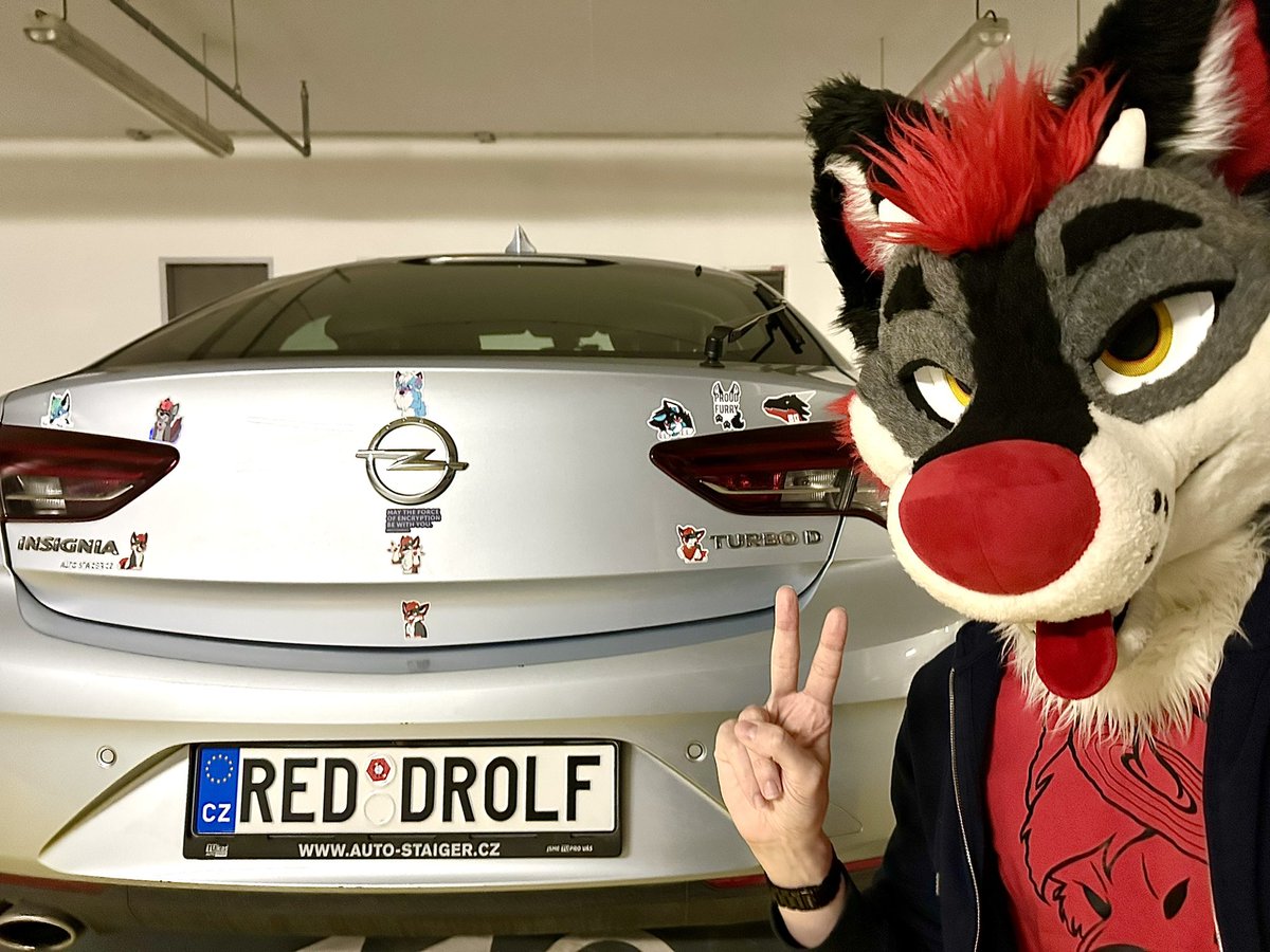 The Jumping Drolf (@taikudee) on Twitter photo I realized that my drolfwagen was missing a bit of fluffy personality, so I gave it some love ;3 ❤️
Stickers (from left): <a href="/StotakFluffy/">StotakFluffy</a>, <a href="/JustReathy/">Reathy.</a>, <a href="/TennyFox163/">Tenny ❄️</a>, <a href="/RapidtheHusky/">Rapid ➡️ Česfur</a> and of course me :P I realized that my drolfwagen was missing a bit of fluffy personality, so I gave it some love ;3 ❤️
Stickers (from left): <a href="/StotakFluffy/">StotakFluffy</a>, <a href="/JustReathy/">Reathy.</a>, <a href="/TennyFox163/">Tenny ❄️</a>, <a href="/RapidtheHusky/">Rapid ➡️ Česfur</a> and of course me :P